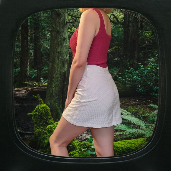 vintage white wrap skirt - Picture 2 of 2